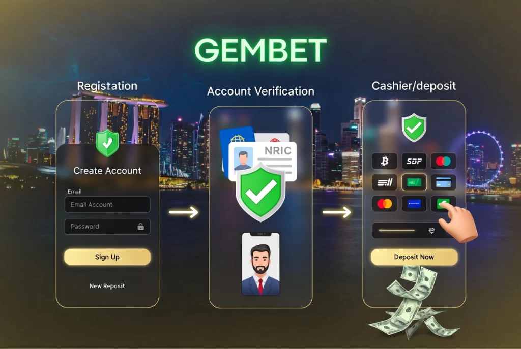 Image of casino games with different windows